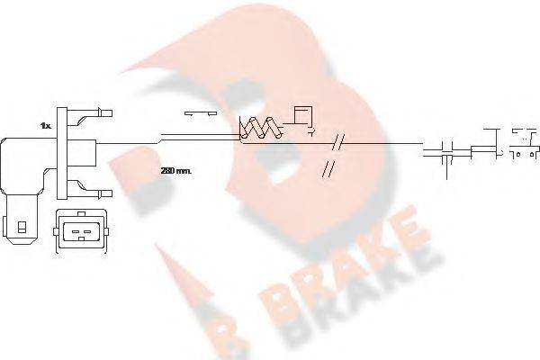 R BRAKE 610288RB Сигналізатор, знос гальмівних колодок