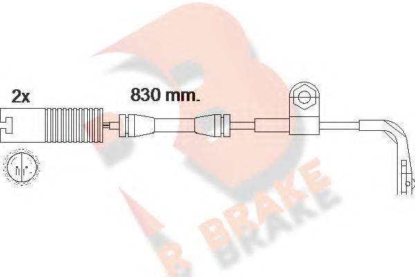 R BRAKE 610458RB Сигналізатор, знос гальмівних колодок