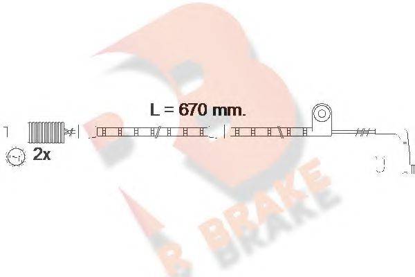 R BRAKE 610478RB Сигналізатор, знос гальмівних колодок