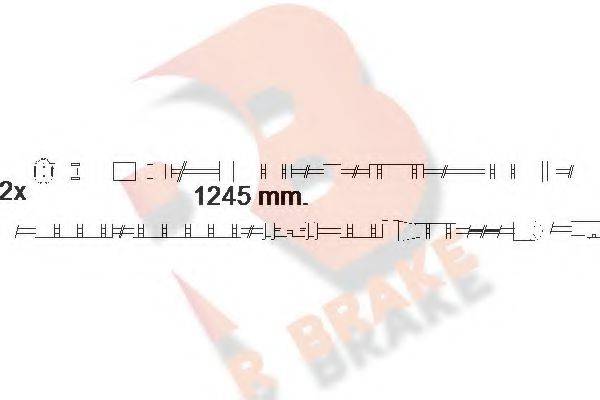 R BRAKE 610559RB Сигналізатор, знос гальмівних колодок