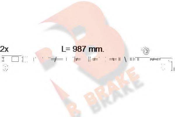 R BRAKE 610571RB Сигналізатор, знос гальмівних колодок