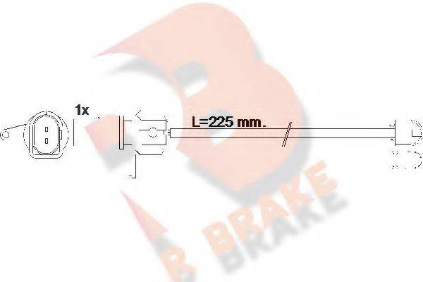 R BRAKE 610599RB Сигналізатор, знос гальмівних колодок