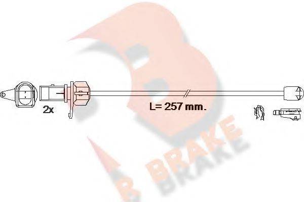 R BRAKE 610609RB Сигналізатор, знос гальмівних колодок