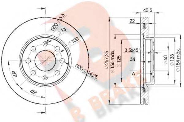 R BRAKE 78RBD20920 гальмівний диск