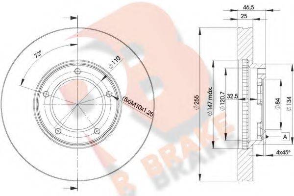 R BRAKE 78RBD22609 гальмівний диск