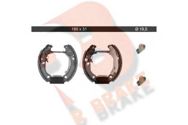 R BRAKE 79RBKT0009 Комплект гальмівних колодок