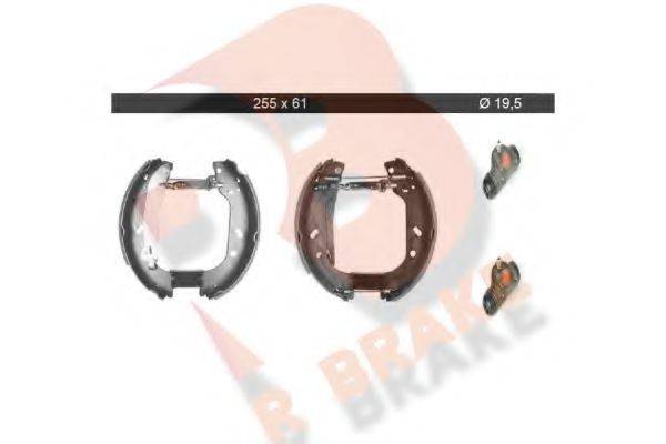 R BRAKE 79RBKT0018 Комплект гальмівних колодок