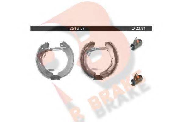 R BRAKE 79RBKT0019 Комплект гальмівних колодок