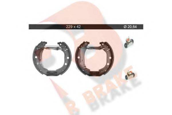 R BRAKE 79RBKT0045 Комплект гальмівних колодок