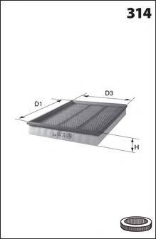 LUCAS FILTERS LFAF101 Повітряний фільтр