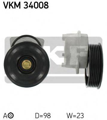 SKF VKM34008 Натяжний ролик, полікліновий ремінь