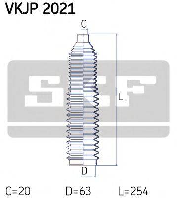 SKF VKJP2021 Комплект пильника, рульове керування