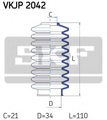 SKF VKJP2042 Комплект пильника, рульове керування