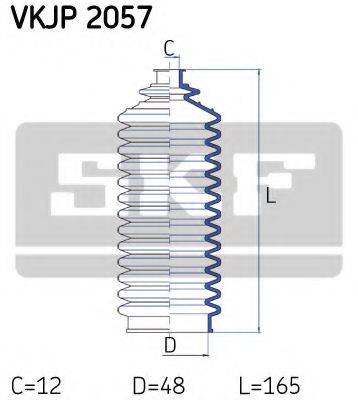 SKF VKJP2057 Комплект пильника, рульове керування