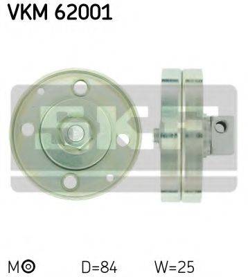 SKF VKM62001 Натяжний ролик, полікліновий ремінь