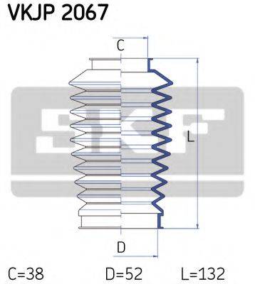 SKF VKJP2067 Комплект пильника, рульове керування