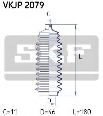 SKF VKJP2079 Комплект пильника, рульове керування