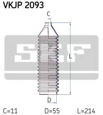 SKF VKJP2093 Комплект пильника, рульове керування