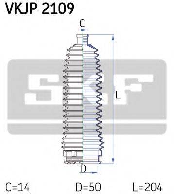 SKF VKJP2109 Комплект пильника, рульове керування