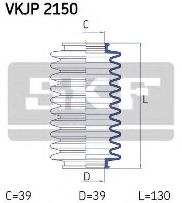 SKF VKJP2150 Комплект пильника, рульове керування