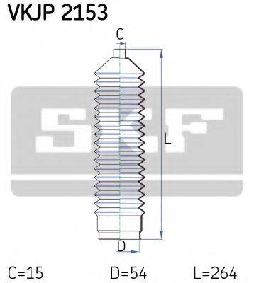 SKF VKJP2153 Комплект пильника, рульове керування