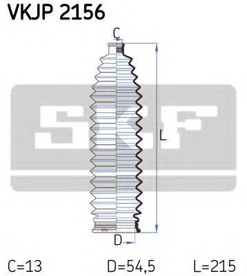 SKF VKJP2156 Комплект пильника, рульове керування