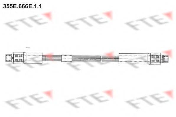 FTE 355E666E11 Гальмівний шланг