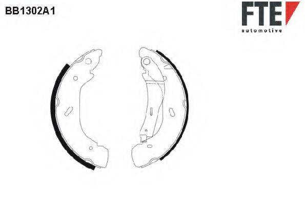 FTE BB1302A1 Комплект гальмівних колодок