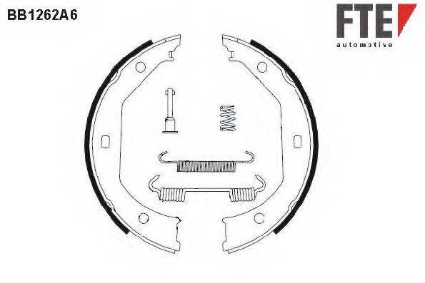 FTE BB1262A6 Комплект гальмівних колодок, стоянкова гальмівна система