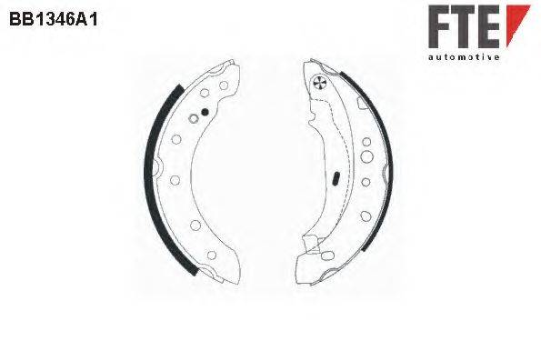FTE BB1346A1 Комплект гальмівних колодок