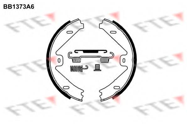 FTE BB1373A6 Комплект гальмівних колодок, стоянкова гальмівна система