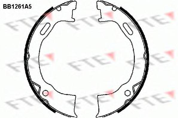 FTE BB1261A5 Комплект гальмівних колодок, стоянкова гальмівна система
