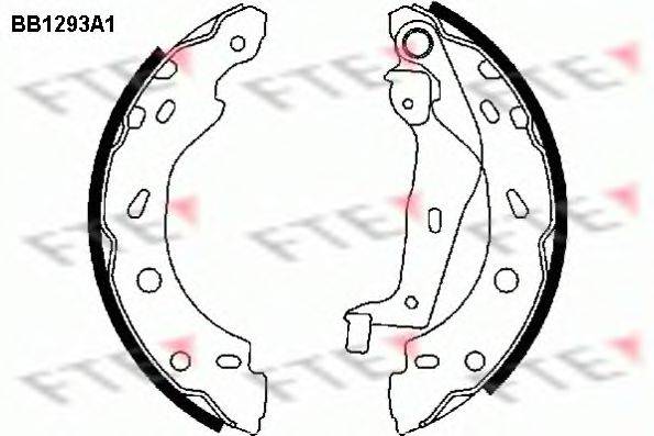 FTE BB1293A1 Комплект гальмівних колодок