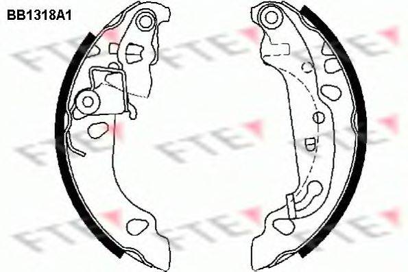FTE BB1318A1 Комплект гальмівних колодок