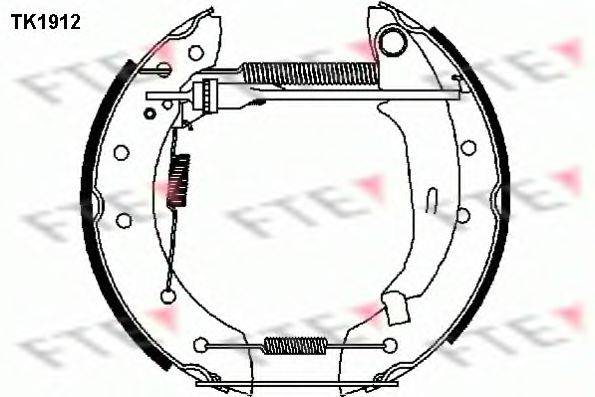 FTE TK1912 Комплект гальмівних колодок