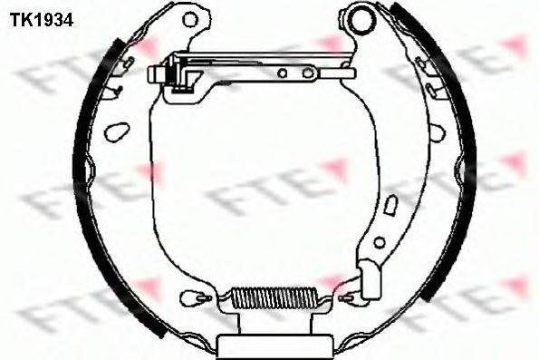 FTE TK1934 Комплект гальмівних колодок