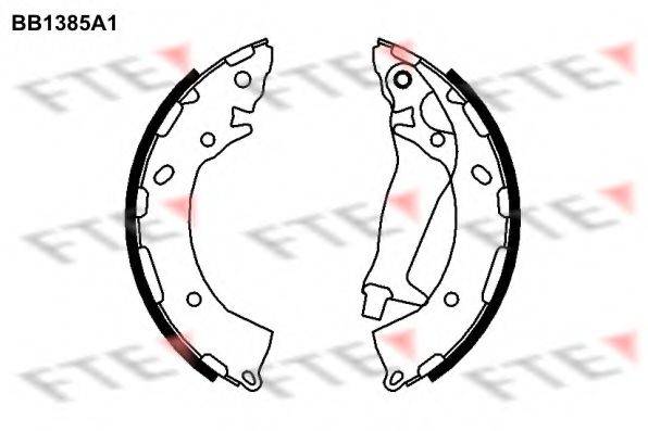 FTE BB1385A1 Комплект гальмівних колодок