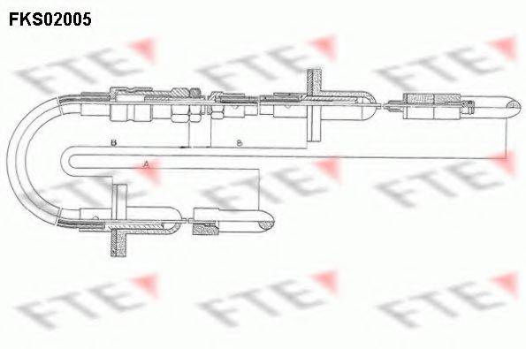 FTE FKS02005 Трос, управління зчепленням