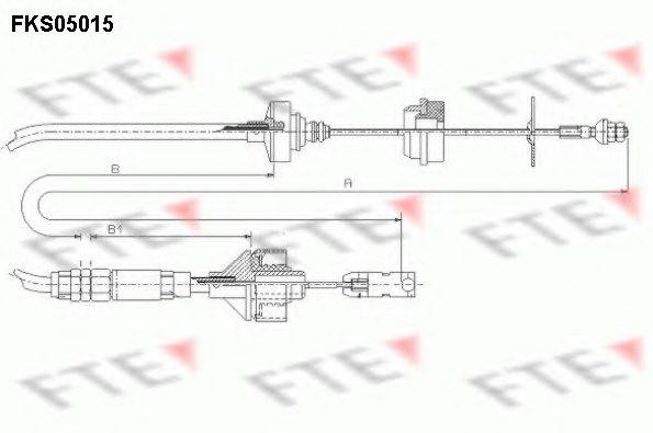 FTE FKS05015 Трос, управління зчепленням