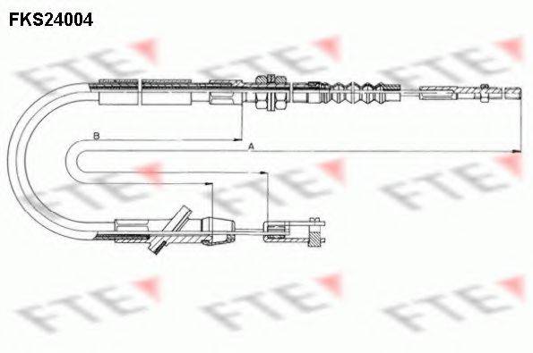 FTE FKS24004 Трос, управління зчепленням