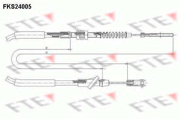 FTE FKS24005 Трос, управління зчепленням