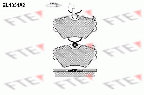 FTE BL1351A2 Комплект гальмівних колодок, дискове гальмо