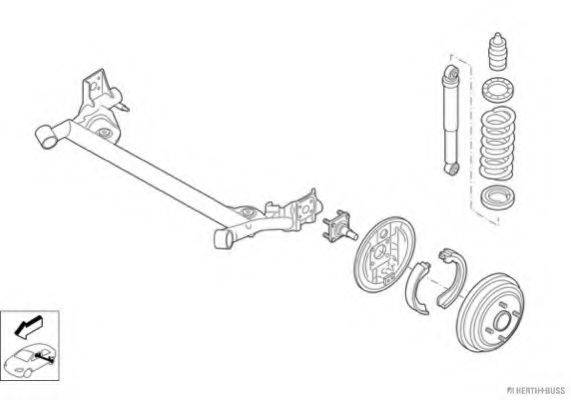 HERTH+BUSS JAKOPARTS N03512HA Рульове управління; Підвіска колеса