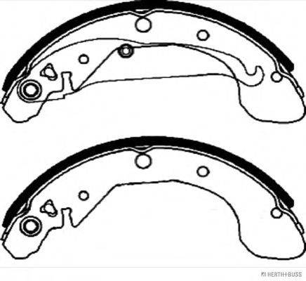 HERTH+BUSS JAKOPARTS J3500909 Комплект гальмівних колодок
