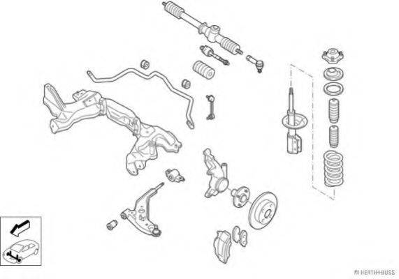 HERTH+BUSS JAKOPARTS N00242VA Рульове управління; Підвіска колеса