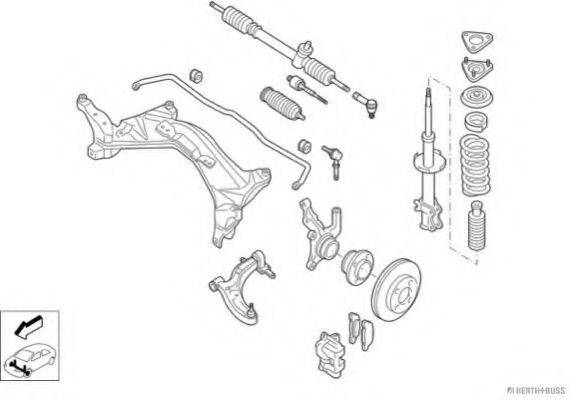 HERTH+BUSS JAKOPARTS N00394VA Рульове управління; Підвіска колеса