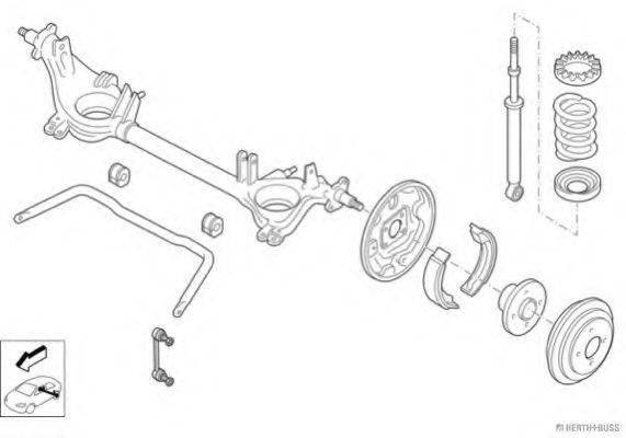 HERTH+BUSS JAKOPARTS N01673HA Рульове управління; Підвіска колеса