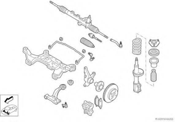 HERTH+BUSS JAKOPARTS N01871VA Рульове управління; Підвіска колеса