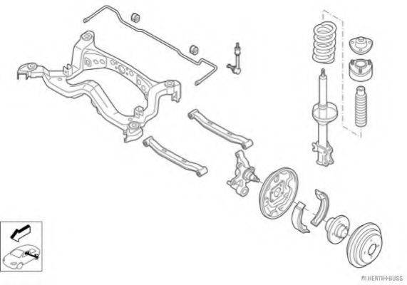 HERTH+BUSS JAKOPARTS N02178HA Рульове управління; Підвіска колеса