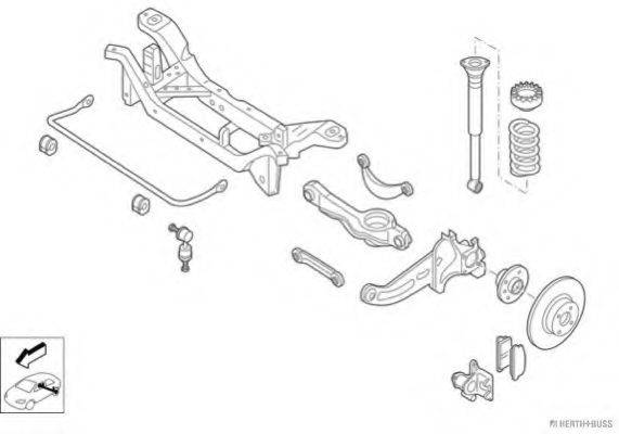 HERTH+BUSS JAKOPARTS N02759HA Рульове управління; Підвіска колеса